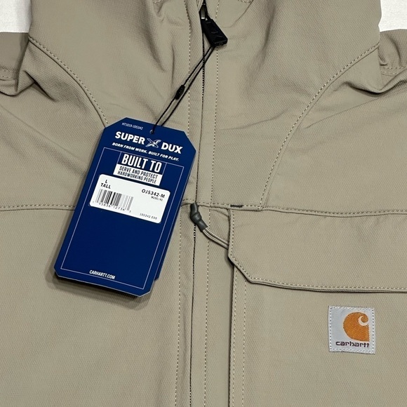 Carhartt Men's Jacket Super Dux Relaxed Fit Mock Neck, Large Tall, Greige - NWT - Picture 8 of 14